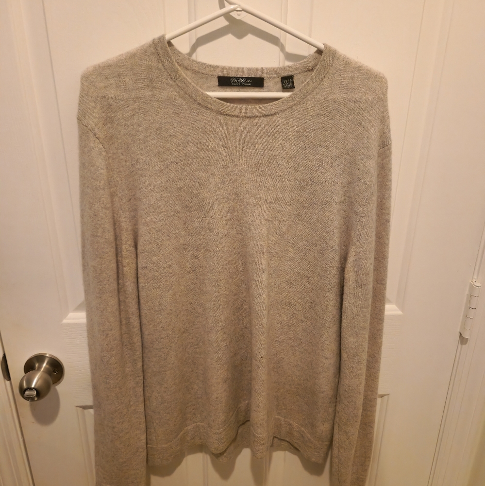 Saks Fifth Avenue Cashmere Sweater Size Medium Beige